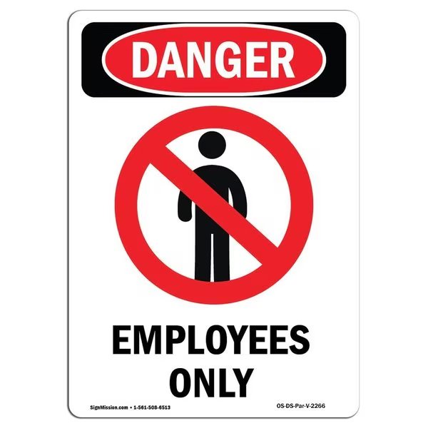OSHA Danger Sign, 10